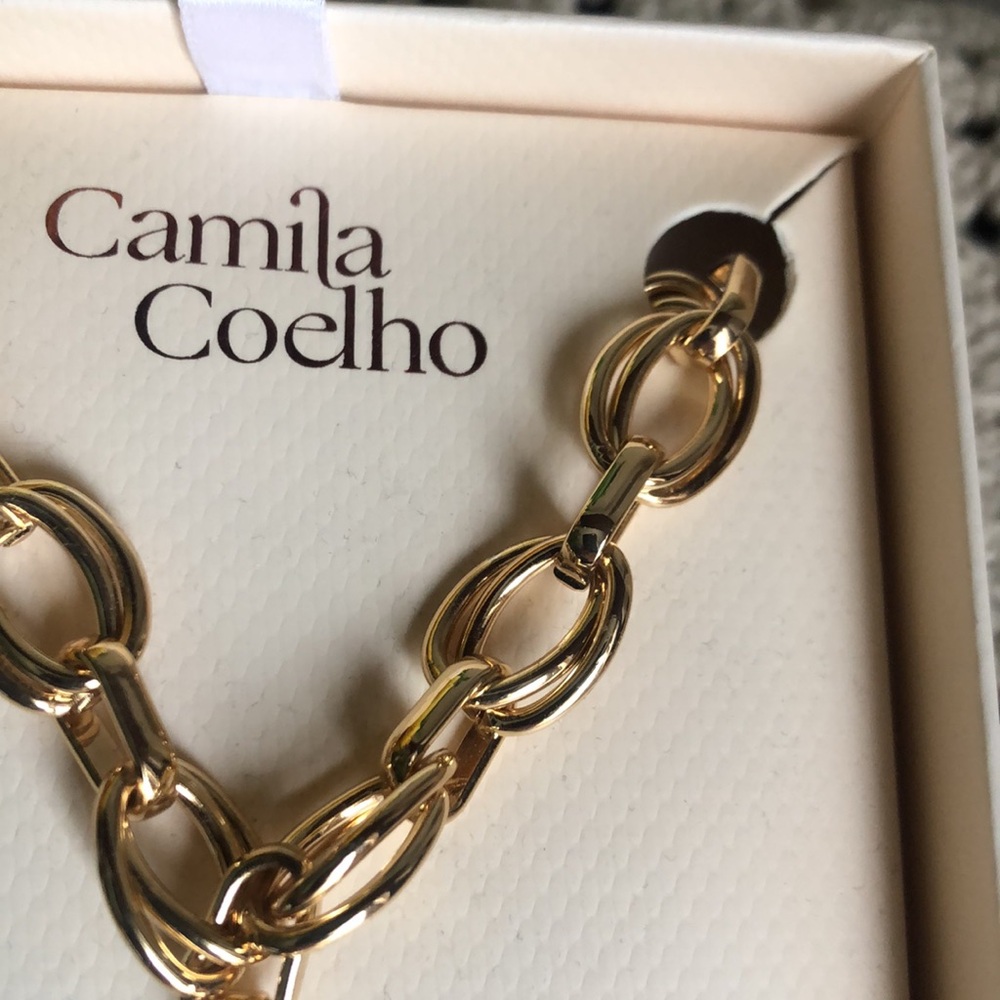 Camila Coelho Shiny Gold Star Chain Necklace - Picture 4 of 7